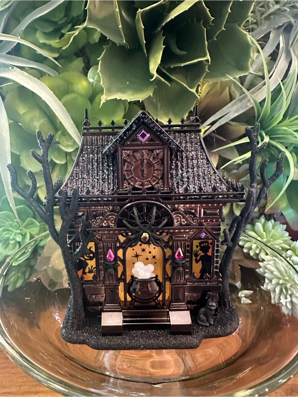 Bath & Body Works Black and Purple Haunted House Wall Decor